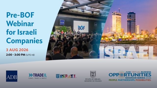 ADB Business Opportunities Webinar with Israel 2026
