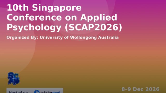 10th Singapore Conference on Applied Psychology (SCAP2026)