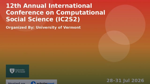 12th Annual International Conference on Computational Social Science (IC2S2)