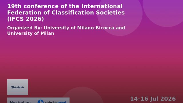 19th conference of the International Federation of Classification Societies (IFCS 2026)