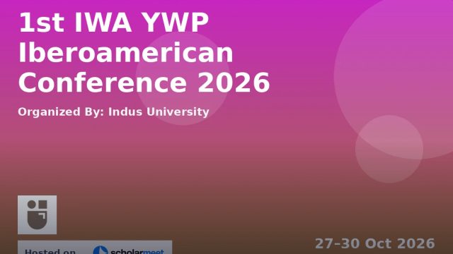 1st IWA YWP Iberoamerican Conference 2026