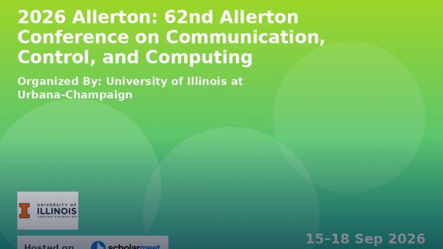 Allerton Conference on Communication, Control, and Computing (62nd Allerton Conference)