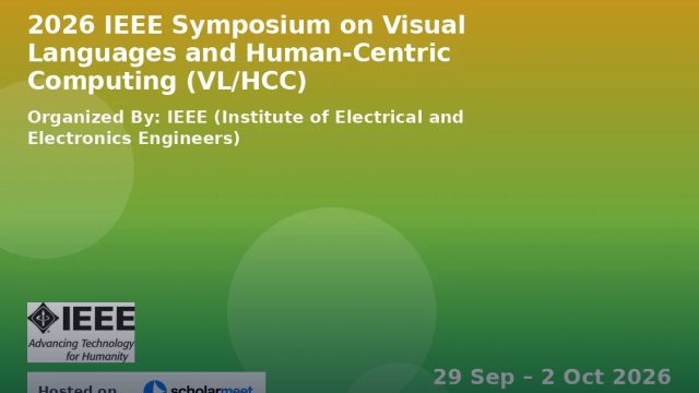 IEEE Symposium on Visual Languages and Human-Centric Computing (VL/HCC)
