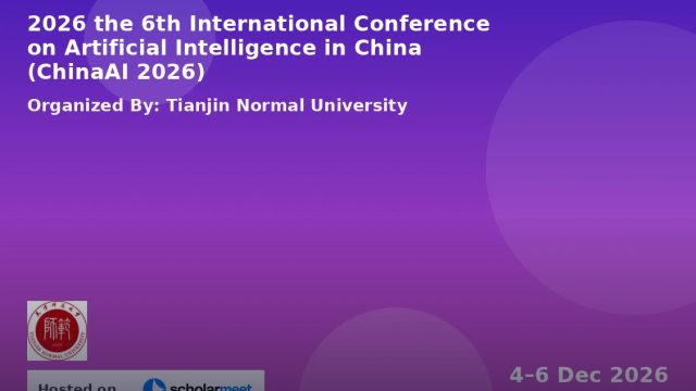 International Conference on Artificial Intelligence in China (ChinaAI 2026)