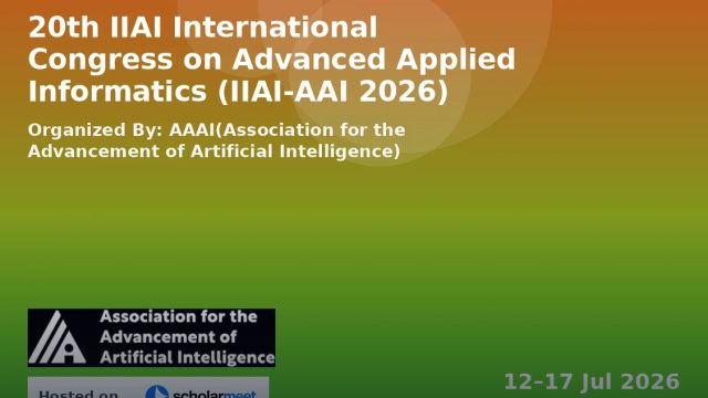 20th IIAI International Congress on Advanced Applied Informatics (IIAI-AAI 2026)