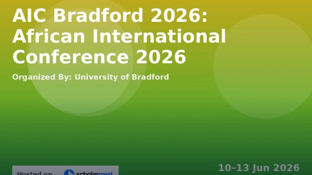 AIC Bradford 2026: African International Conference 2026