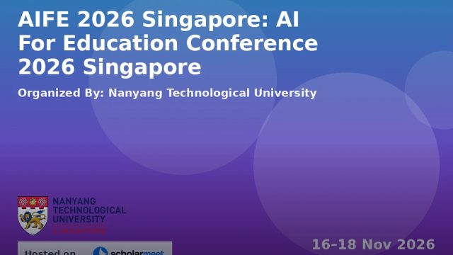 AI for Education Singapore Conference (AIFE 2026)