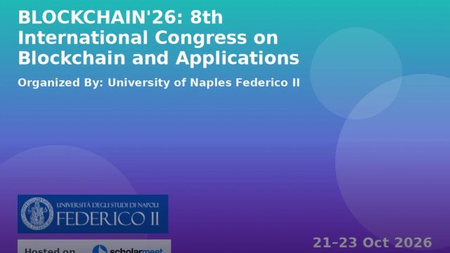 BLOCKCHAIN'26: 8th International Congress on Blockchain and Applications