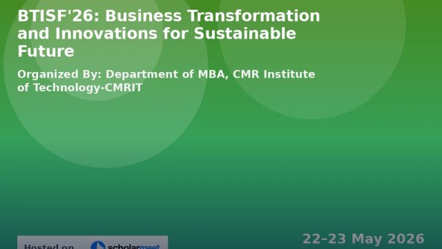 BTISF'26: Business Transformation and Innovations for Sustainable Future