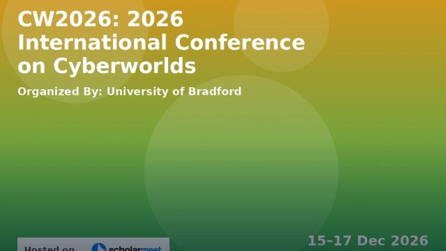 CW2026: 2026 International Conference on Cyberworlds