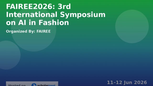 FAIREE2026: 3rd International Symposium on AI in Fashion