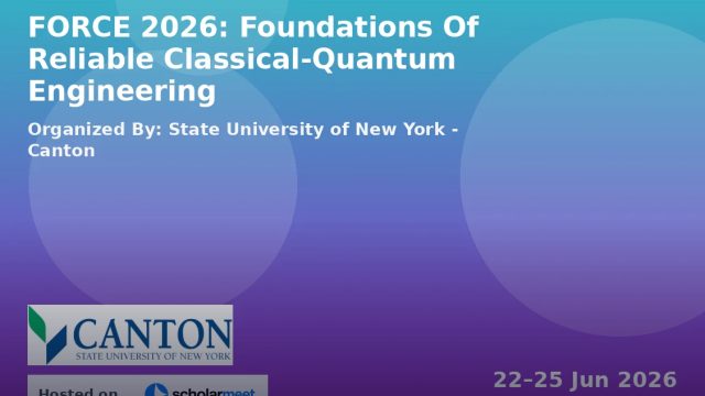 FORCE 2026: Foundations Of Reliable Classical-Quantum Engineering