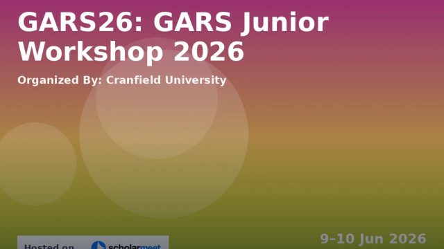 GARS Junior Workshop 2026