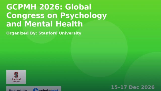 Global Congress on Psychology and Mental Health (GCPMH) 2026