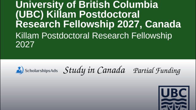 Killam Postdoctoral Research Fellowship