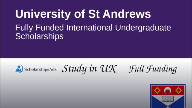 University of St Andrews International Undergraduate Scholarship 2027